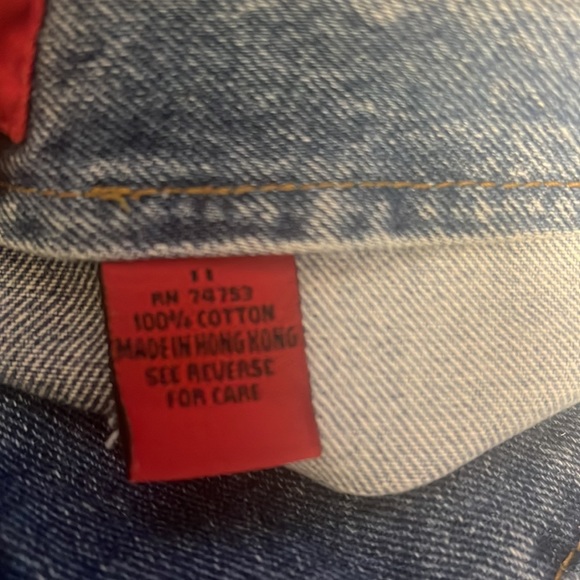 Jana di jeans Y2K 90s patchwork size 11 Hong Kong low rise - Picture 5 of 5